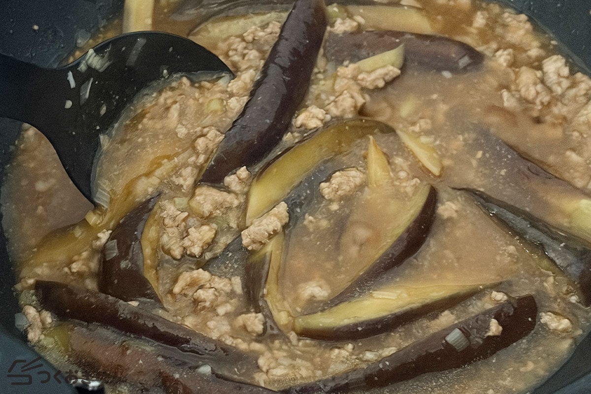 とろっとコクうま！基本の麻婆茄子の手順写真その5
