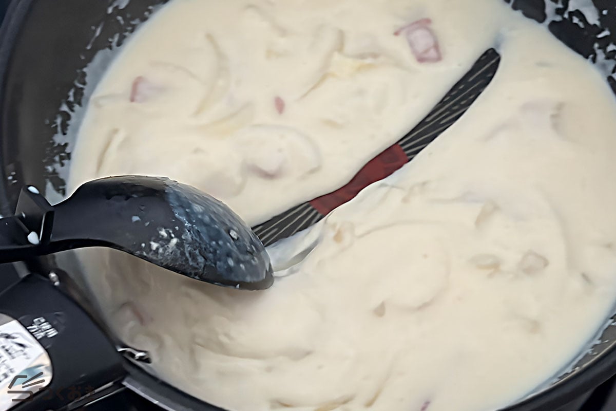 牛乳で簡単！ほくほく濃厚かぼちゃグラタンの手順写真その4
